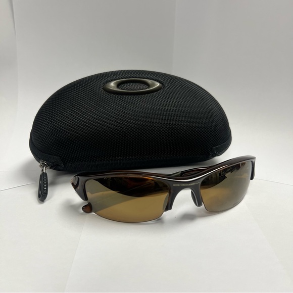 Oakley Other - Brown Oakley Flak Jacket Sunglasses with Case